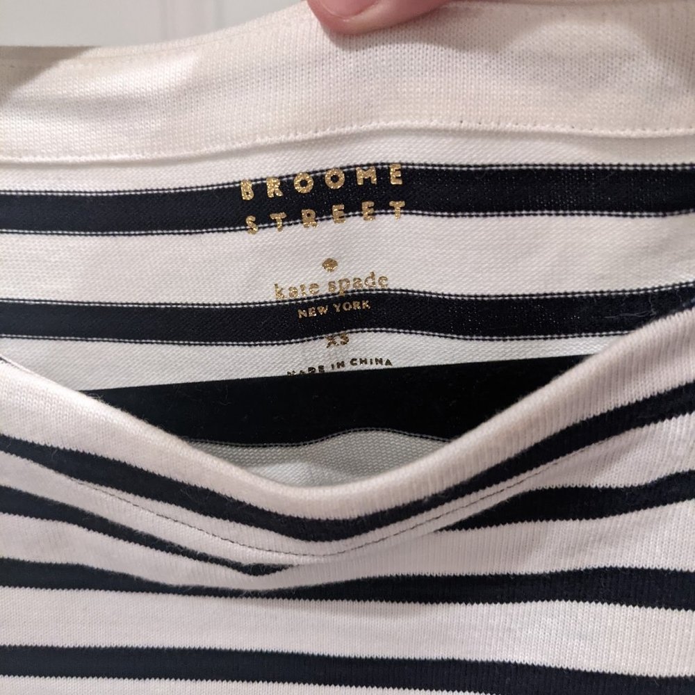 Kate Spade Broom Street Eyelet Stripe Dress | XS - Picture 4 of 5
